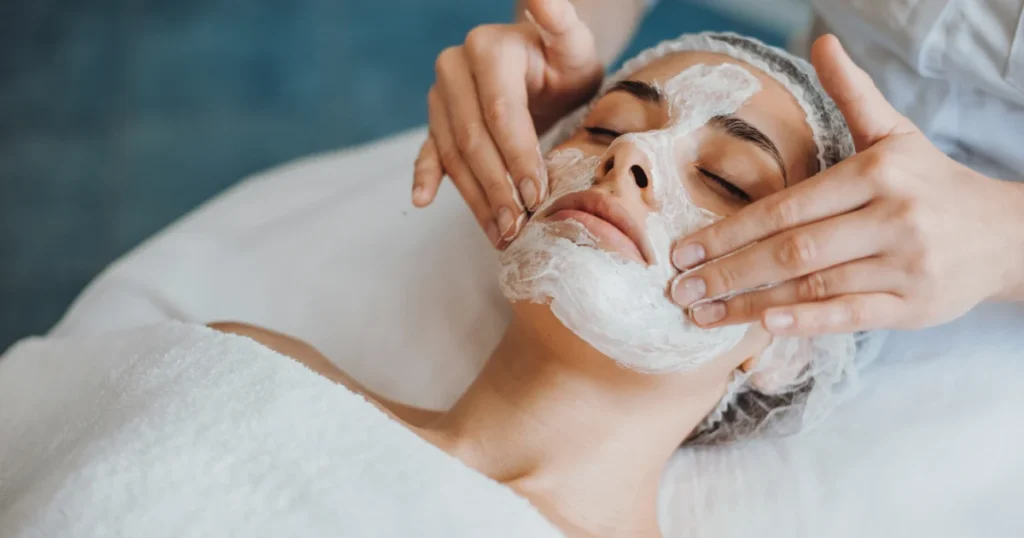 woman receiving Facials in Amarillo, TX